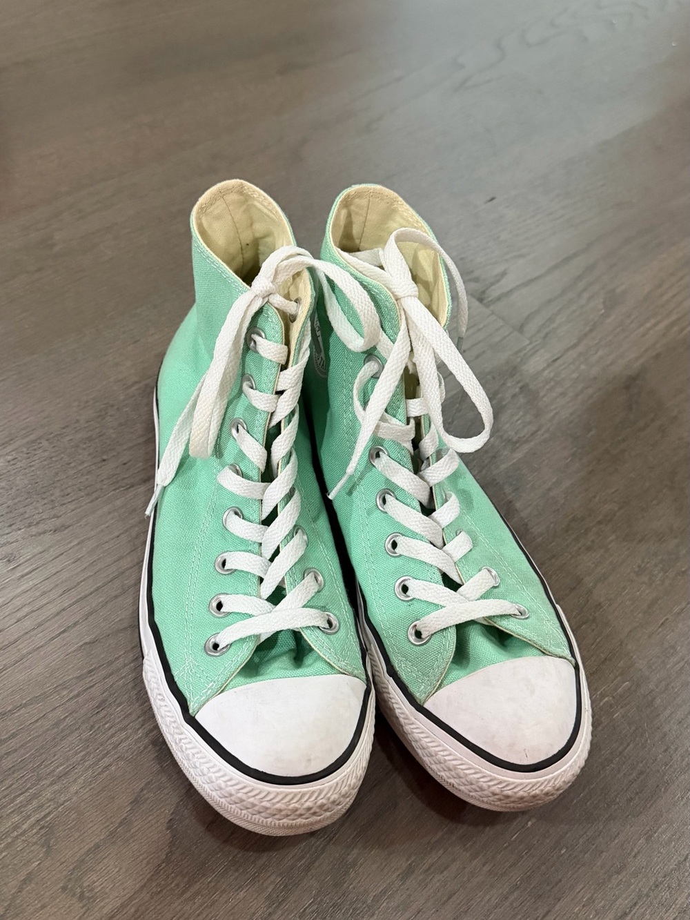 Converse Chuck Taylor All Star Mint Green High Top Sneakers Women’s Size 9 - Picture 2 of 3